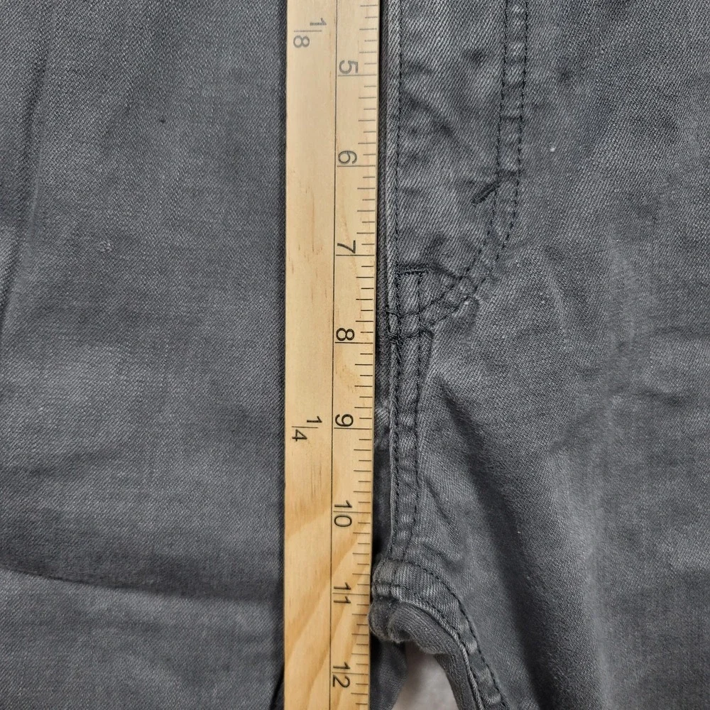 Levis 505 Straight Leg Denim Jeans Men 34X32 Gray Regular Fit White (32x30)